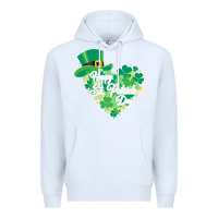 White happy st patricks day funny irish Premium Hoodie - linhVisuals
