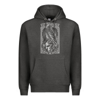 Charcoal Heather edgar allen poe the raven nevermore t shirt Premium Hoodie - linhVisuals