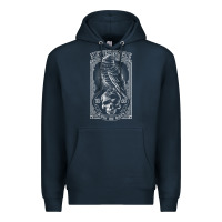 Navy edgar allen poe the raven nevermore t shirt Premium Hoodie - linhVisuals