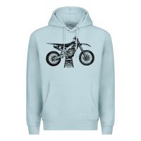 Blue Mist YZ450F Eli Tomac Motorcycles Premium Hoodie - linhVisuals