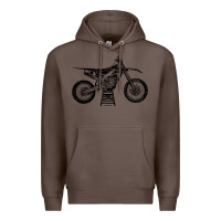 Coffee YZ450F Eli Tomac Motorcycles Premium Hoodie - linhVisuals