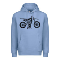 Colony Blue YZ450F Eli Tomac Motorcycles Premium Hoodie - linhVisuals