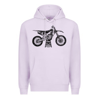 Lilac YZ450F Eli Tomac Motorcycles Premium Hoodie - linhVisuals