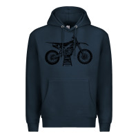 Navy YZ450F Eli Tomac Motorcycles Premium Hoodie - linhVisuals