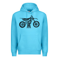 Ocean Blue YZ450F Eli Tomac Motorcycles Premium Hoodie - linhVisuals