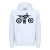 White YZ450F Eli Tomac Motorcycles Premium Hoodie - linhVisuals