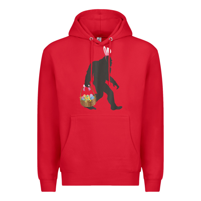 Funny Bigfoot Easter Design With Easter Basket And Bigfoot T Shirt Premium Hoodie by linhVisuals | Teevron