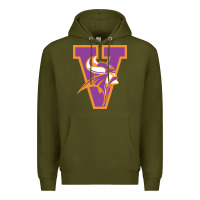 Army Green missouri valley college vikings vectorized Premium Hoodie - linhVisuals