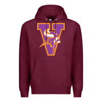 Burgundy missouri valley college vikings vectorized Premium Hoodie - linhVisuals