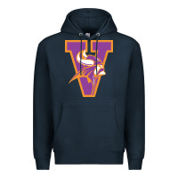 Navy missouri valley college vikings vectorized Premium Hoodie - linhVisuals