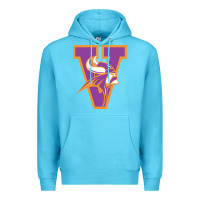 Ocean Blue missouri valley college vikings vectorized Premium Hoodie - linhVisuals
