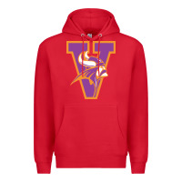 Red missouri valley college vikings vectorized Premium Hoodie - linhVisuals
