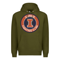 Army Green illinois fighting illini Premium Hoodie - linhVisuals