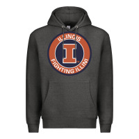 Charcoal Heather illinois fighting illini Premium Hoodie - linhVisuals