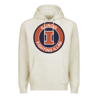 Oatmeal Heather illinois fighting illini Premium Hoodie - linhVisuals