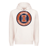 Pale Pink illinois fighting illini Premium Hoodie - linhVisuals