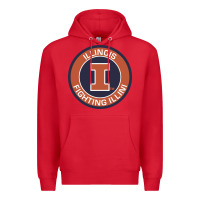 Red illinois fighting illini Premium Hoodie - linhVisuals