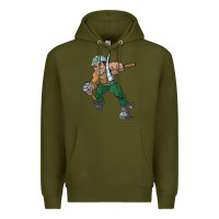 Army Green montana technological university orediggers vectorized Premium Hoodie - linhVisuals