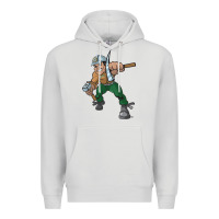 Dove Grey montana technological university orediggers vectorized Premium Hoodie - linhVisuals