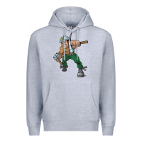 Heather Grey montana technological university orediggers vectorized Premium Hoodie - linhVisuals