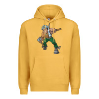 Mustard montana technological university orediggers vectorized Premium Hoodie - linhVisuals