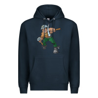 Navy montana technological university orediggers vectorized Premium Hoodie - linhVisuals