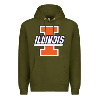 Army Green illinois fighting illini Premium Hoodie - linhVisuals