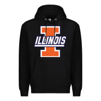 Black illinois fighting illini Premium Hoodie - linhVisuals
