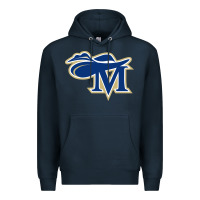 Navy montreat college cavaliers vectorized Premium Hoodie - linhVisuals