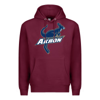 Burgundy university of akron Premium Hoodie - linhVisuals