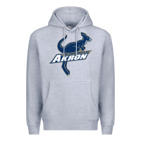 Heather Grey university of akron Premium Hoodie - linhVisuals