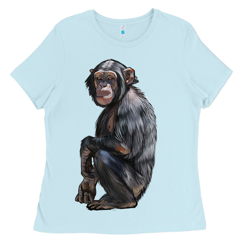 Chimpanzee Illustrations Ladies Tee by LillyAllenDesigns | Teevron