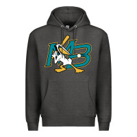 Charcoal Heather the myrtle beach pelicans baseball Premium Hoodie - linhVisuals