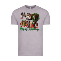 Vintage Zinc happy holidays mustang horse Vintage Tee - LillyAllenDesigns
