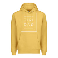 Antique Gold father of girls tee, proud new girl dad t shirt Premium Hoodie - linhVisuals