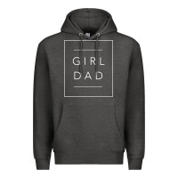 Charcoal Heather father of girls tee, proud new girl dad t shirt Premium Hoodie - linhVisuals