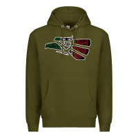 Army Green hecho en mexico aztec calendar mexican eagle t shirt Premium Hoodie - linhVisuals