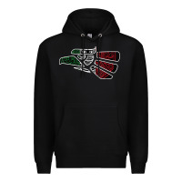 Black hecho en mexico aztec calendar mexican eagle t shirt Premium Hoodie - linhVisuals