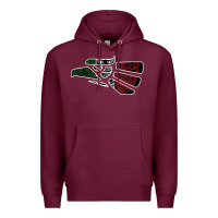 Burgundy hecho en mexico aztec calendar mexican eagle t shirt Premium Hoodie - linhVisuals