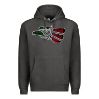 Charcoal Heather hecho en mexico aztec calendar mexican eagle t shirt Premium Hoodie - linhVisuals