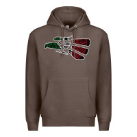 Coffee hecho en mexico aztec calendar mexican eagle t shirt Premium Hoodie - linhVisuals