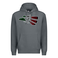 Rock hecho en mexico aztec calendar mexican eagle t shirt Premium Hoodie - linhVisuals