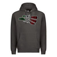 Smoke hecho en mexico aztec calendar mexican eagle t shirt Premium Hoodie - linhVisuals