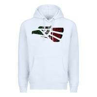 White hecho en mexico aztec calendar mexican eagle t shirt Premium Hoodie - linhVisuals