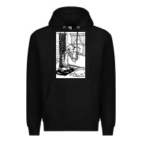 Black calvin Premium Hoodie - linhVisuals