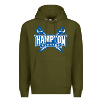 Army Green hampton pirates Premium Hoodie - linhVisuals