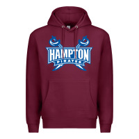 Burgundy hampton pirates Premium Hoodie - linhVisuals