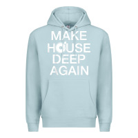Blue Mist make house deep again house music turntable t shirt Premium Hoodie - linhVisuals