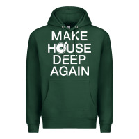 Sports Green make house deep again house music turntable t shirt Premium Hoodie - linhVisuals