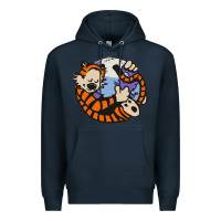 Navy calvin Premium Hoodie - linhVisuals